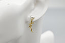 Pearl Bow Drop Earrings