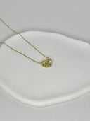 Golden Embrace Heart Necklace
