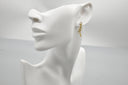 Modern Knot Pearl Drop Earrings