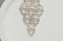 Product Title: Grand Gala Pearl & Crystal Chandelier Earrings