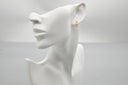 Delicate Bow Pearl Drop Earrings