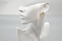 Elegant Pearl-Embellished Hoop Earrings