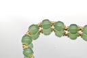 Jade Beaded Bracelet with Starburst Charm