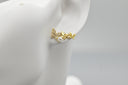 Delicate Butterfly & Pearl Stud Earrings