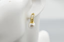 Elegant Pearl Drop Earrings with Crystal Accents