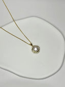 Lustrous Pearl Circle Pendant Necklace