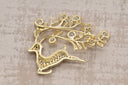 Starlight Reindeer Brooch