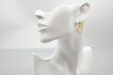 Pearl Drop Hoop Earrings