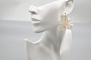 Iridescent Floral Drop Earrings