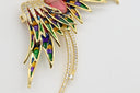 Dazzling Rainbow Wing Stud Earrings