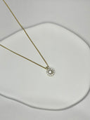 Pearl Halo Elegance Necklace