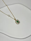 Emerald Radiance Pendant Necklace
