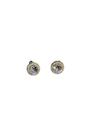 Classic Round Halo Stud Earrings