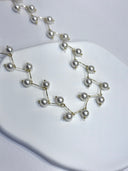 Golden Vine Pearl Necklace